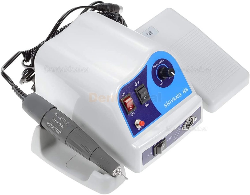 Shiyang N8 Dental Lab Micromotor Polisher Machine 45K RPM Handpiece Fit Marathon